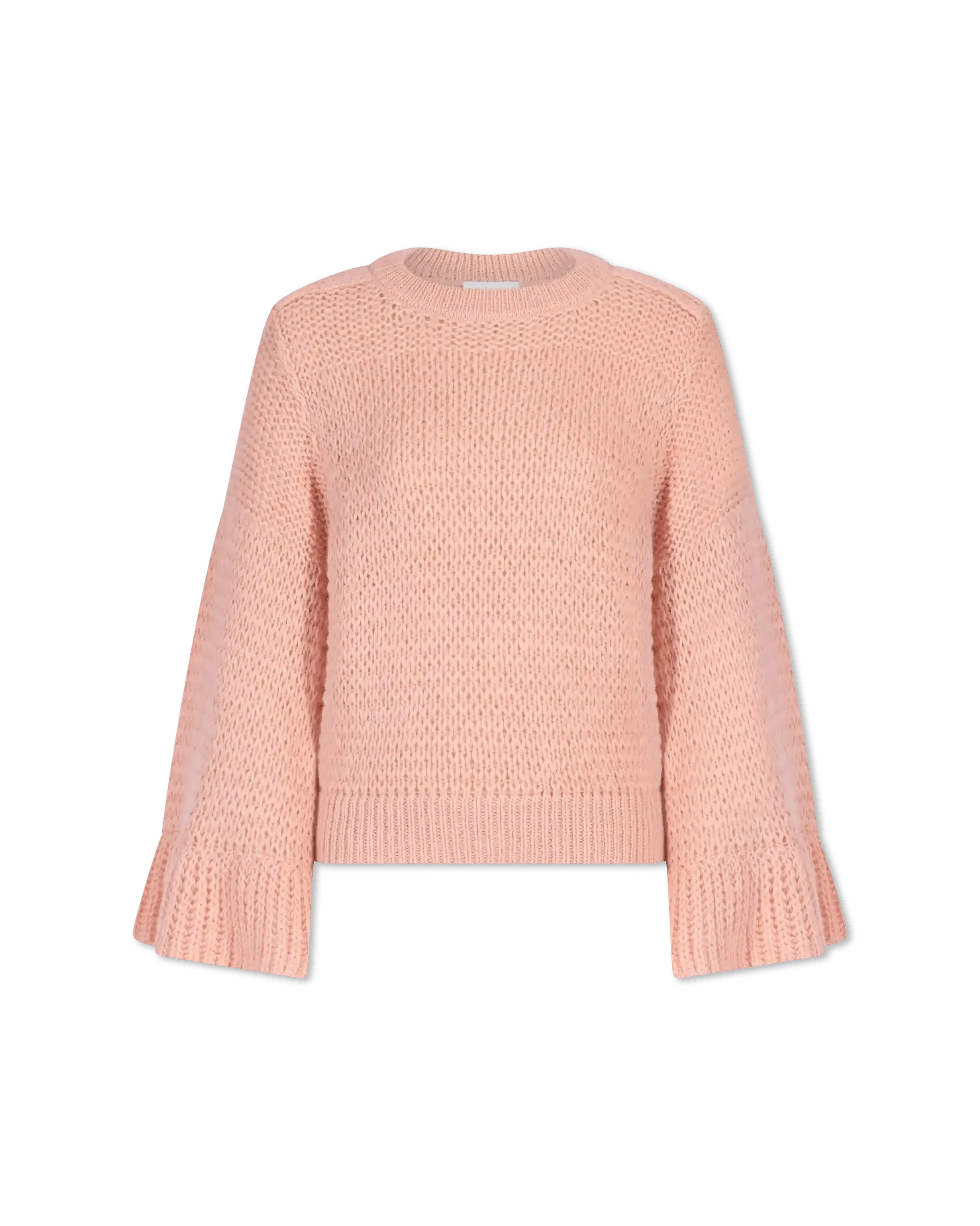 Bell Sleeved Cropped Sweater