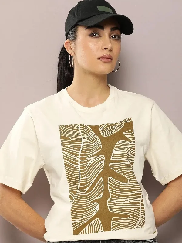 Dillinger Off White Graphic Oversized T-Shirt-WMNCR491WWHT-XS