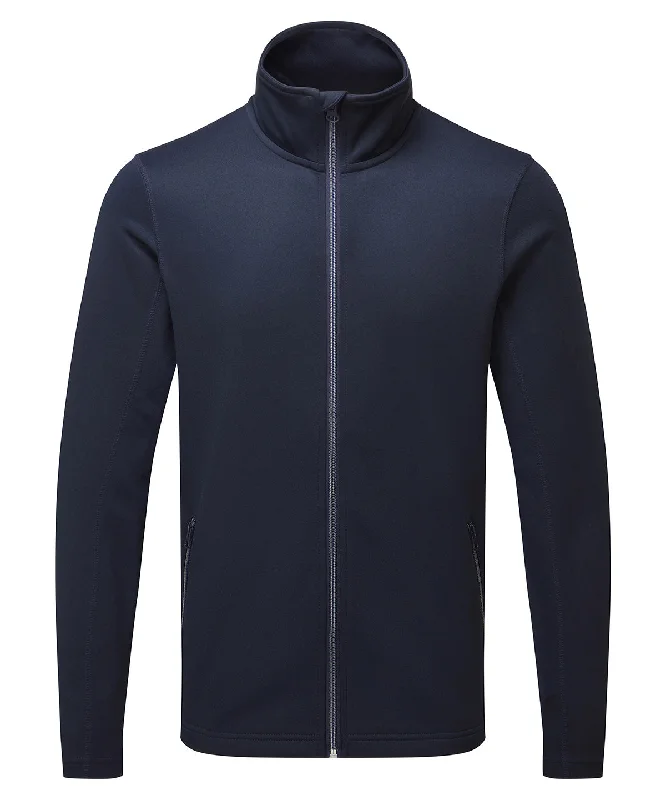 French Navy - Men's spun dyed sustainable zip-through sweatshirt