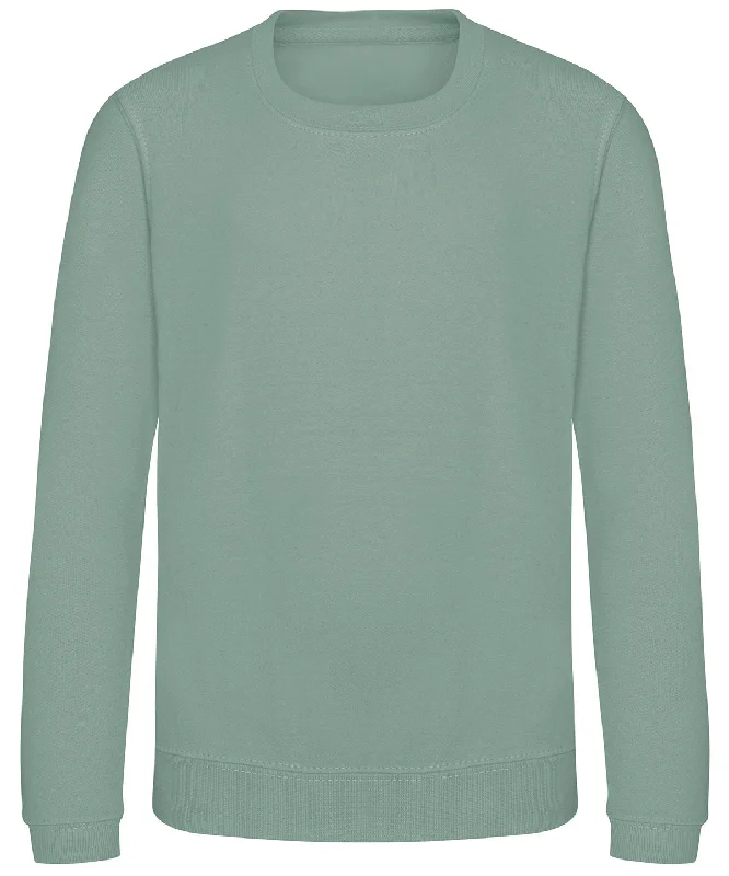 Dusty Green - Kids AWDis sweatshirt