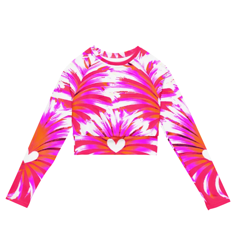 "Heartbeat Couture" Collection - Recycled Long Sleeve Crop Top