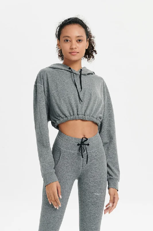 Cropped Pullover Hoodie