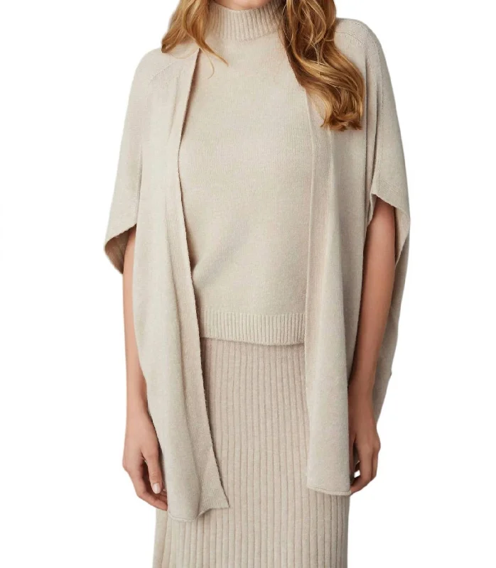 Ultra Soft Dolman Knit Cardigan In Earth Beige