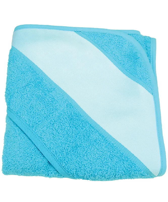 Aqua Blue - ARTG® Babiezz® sublimation hooded towel