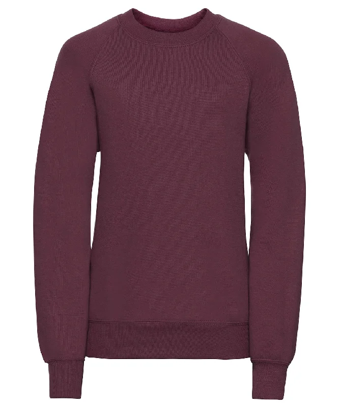 Burgundy - Kids raglan sleeve sweatshirt