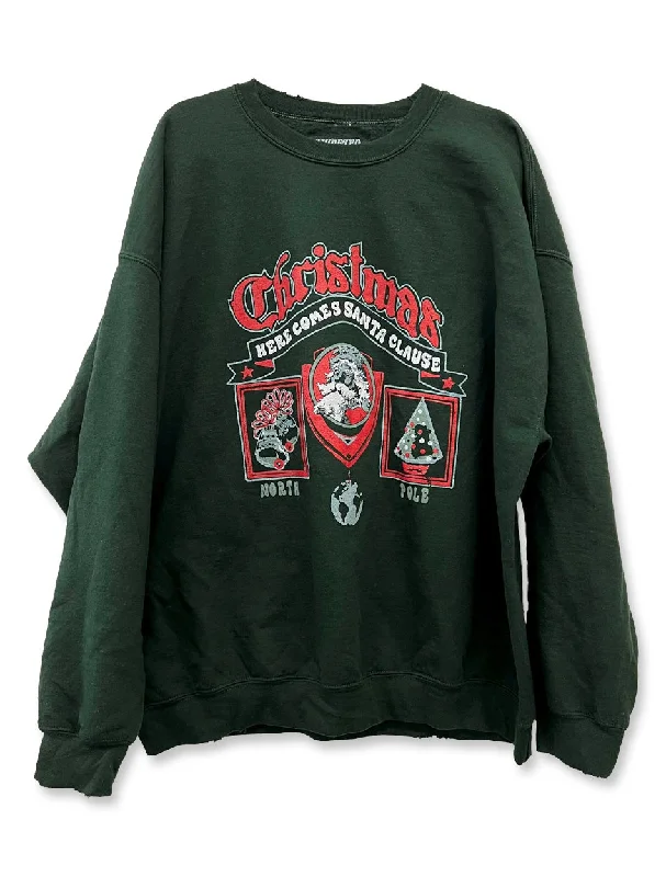 Livy Lu "Christmas Patch" Thrifted Sweatshirt