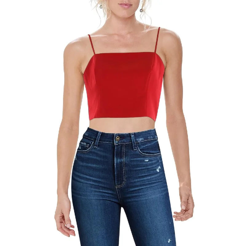 Womens Square Neck Short Cropped