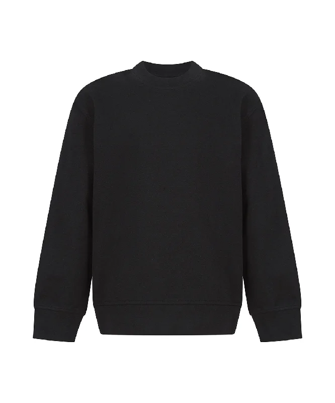 Black - Kids sustainable fashion curved hem sweatshirt