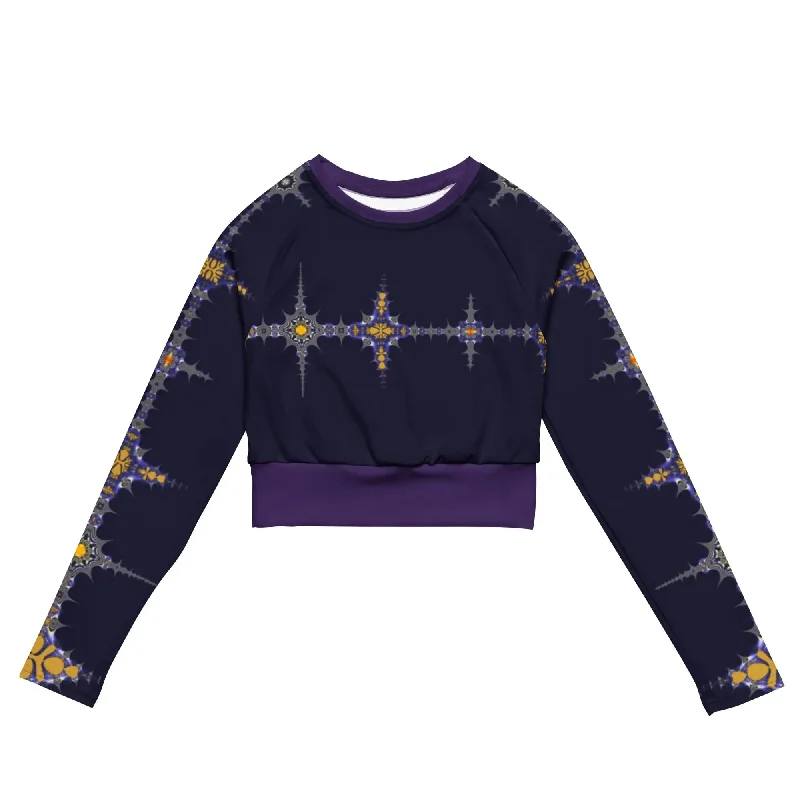 "Purple Pike" Collection - Long Sleeve Crop Top