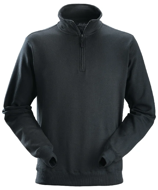 Black - 1/2 zip sweatshirt (2818)