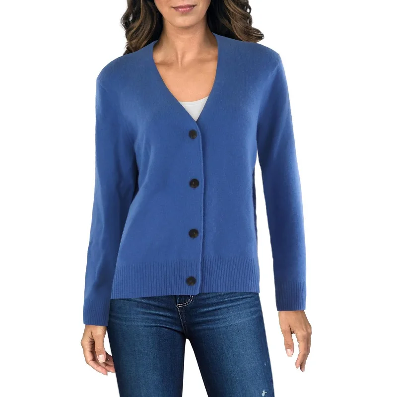 Womens Cashmere Button Up Cardigan Sweater