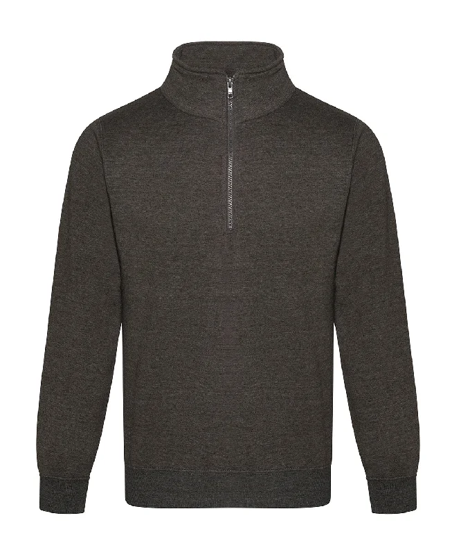 Charcoal - Pro ¼-neck zip sweatshirt