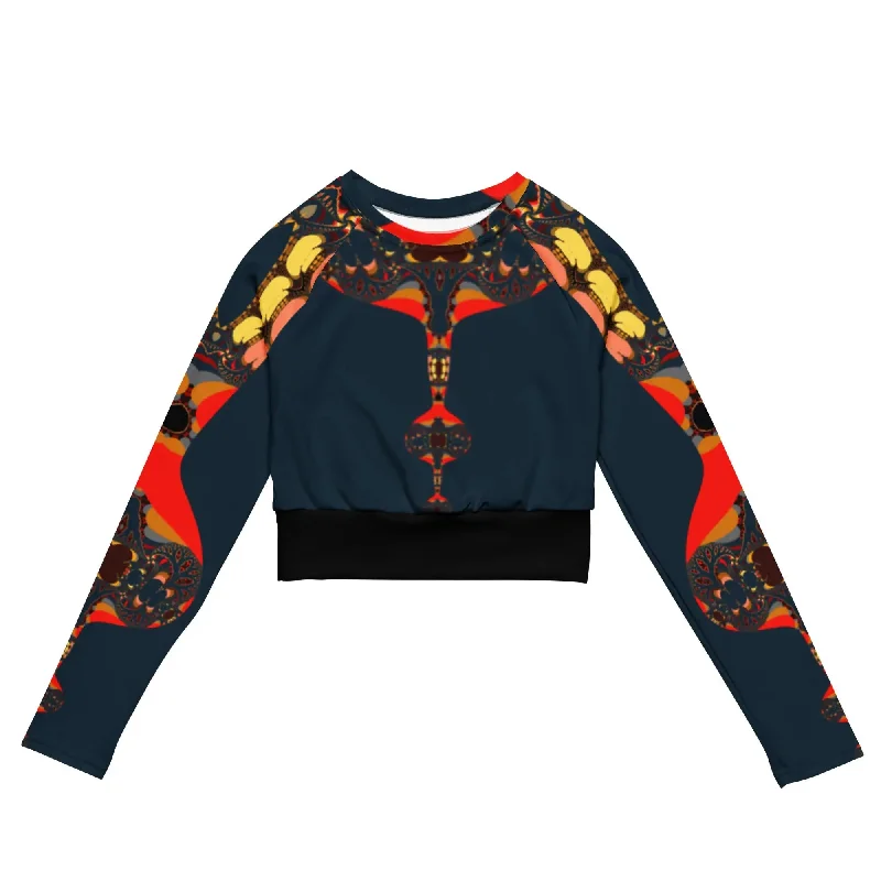 "Festive Occasion" Collection - Long Sleeve Crop Top