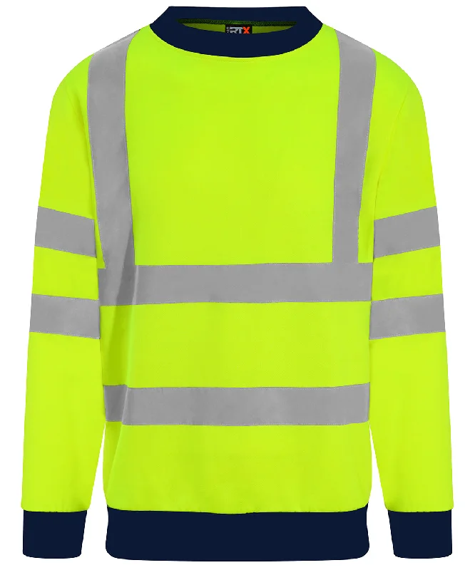 HV Yellow/Navy - High visibility sweatshirt