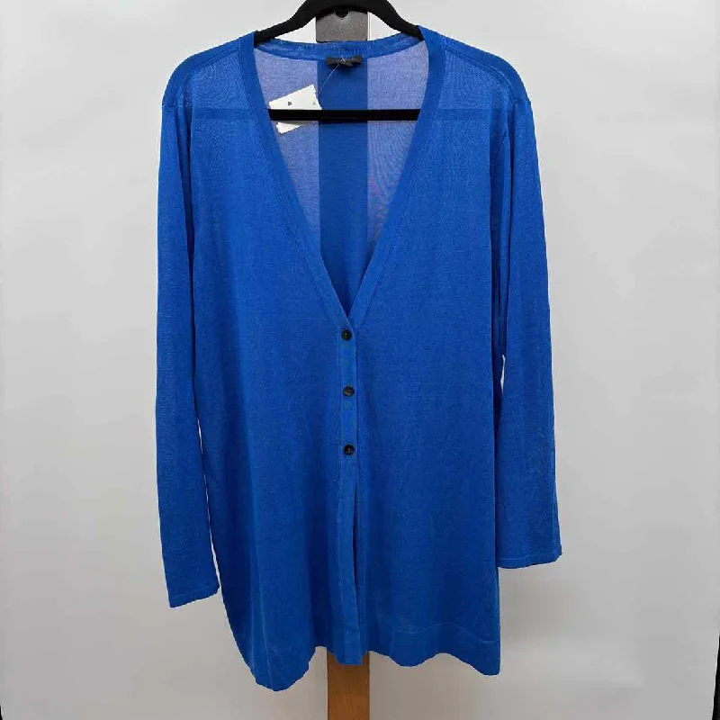 JJill Women's Size XL Royal Blue Solid Cardigan