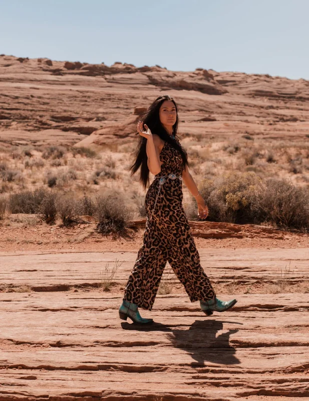 The Back Of The Leopard Jumpsuit*