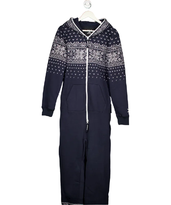 Onepiece Blue Ski Pass Original Zip Up Jumpsuit UK M