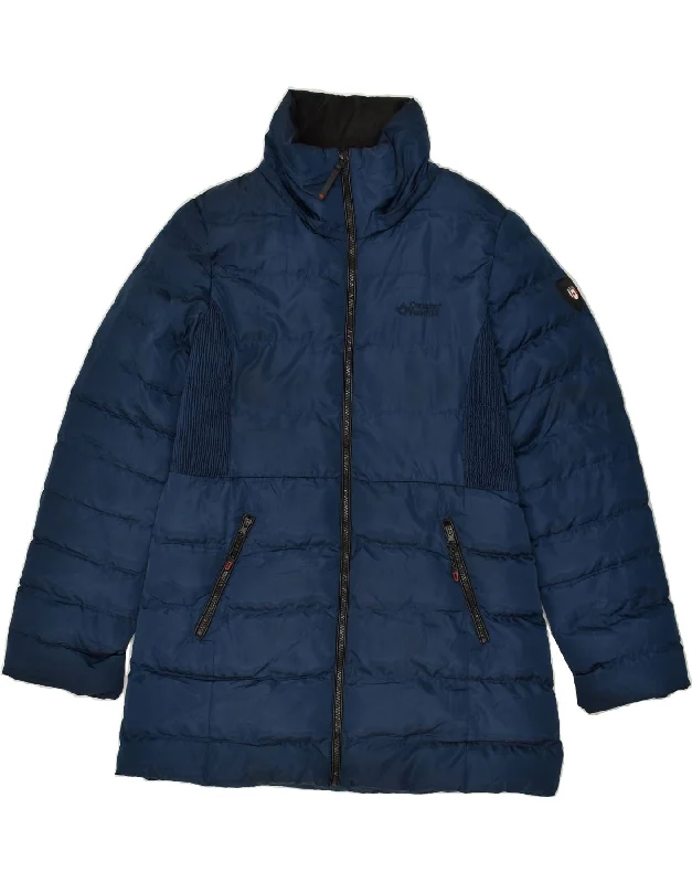 CANADIAN Womens Padded Coat UK 16 Large Navy Blue