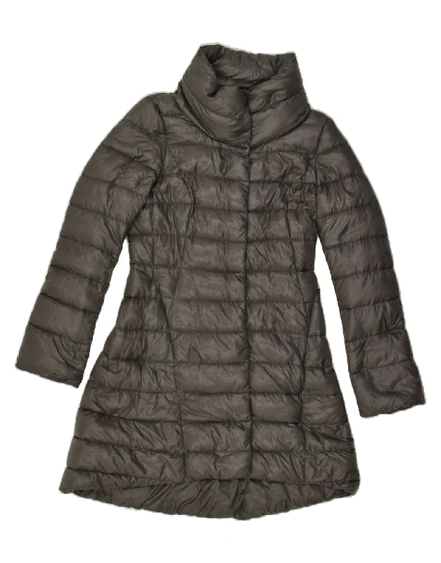 HERNO Womens Padded Coat UK 12 Medium Grey