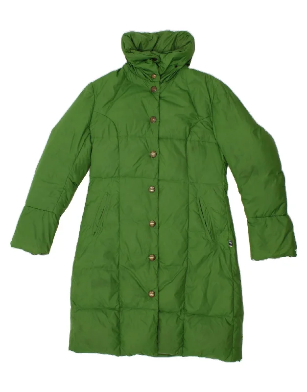 JEAN PAUL GAULTIER Womens Padded Coat IT 44 Medium Green Polyamide