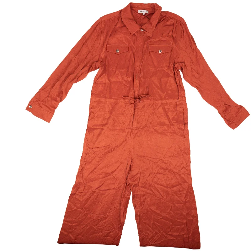 Opening Ceremony Zip Front Jumpsuit - Rust