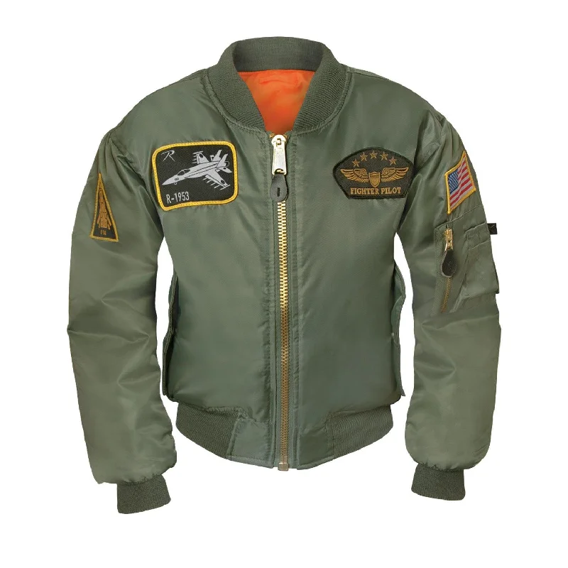 Rothco Kids Flight Jacket With Patches