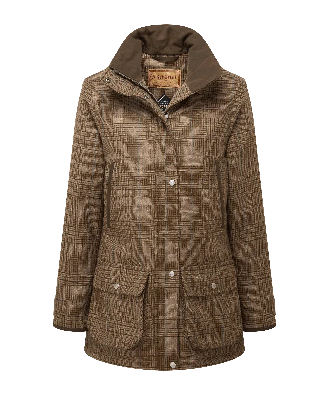 Women's Ptarmigan Tweed Coat - Teviot Tweed