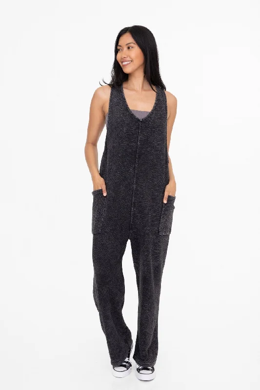 Mineral Washed Lounge Jumpsuit