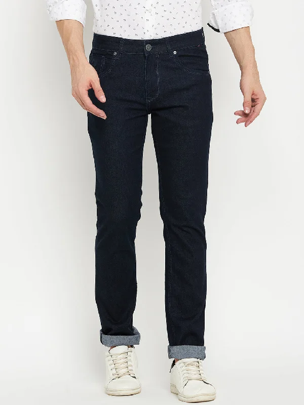 Men's Ultra Narrow fit No Fade Dark Blue  Jeans