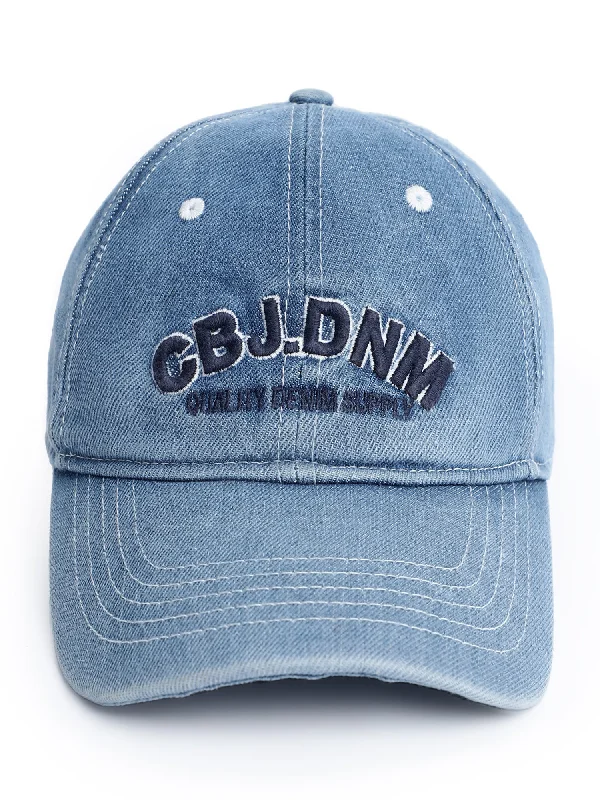 Men Denim Blue Cap