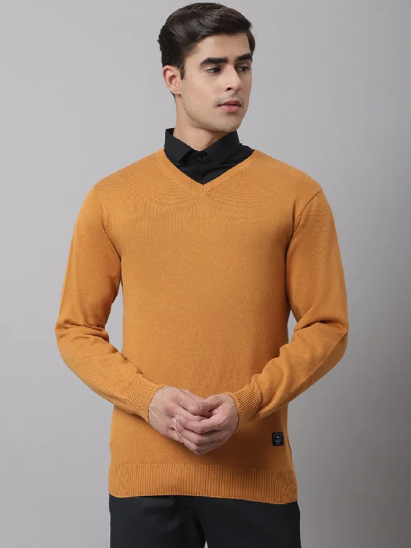 Men Mustard Sweater