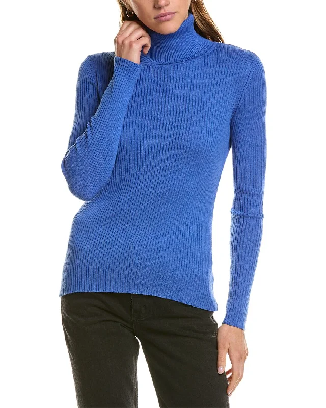 Hannah Rose Turtleneck Cashmere-Blend Sweater