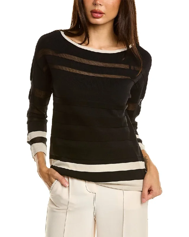 Joseph Ribkoff Shadow Stripe Sweater