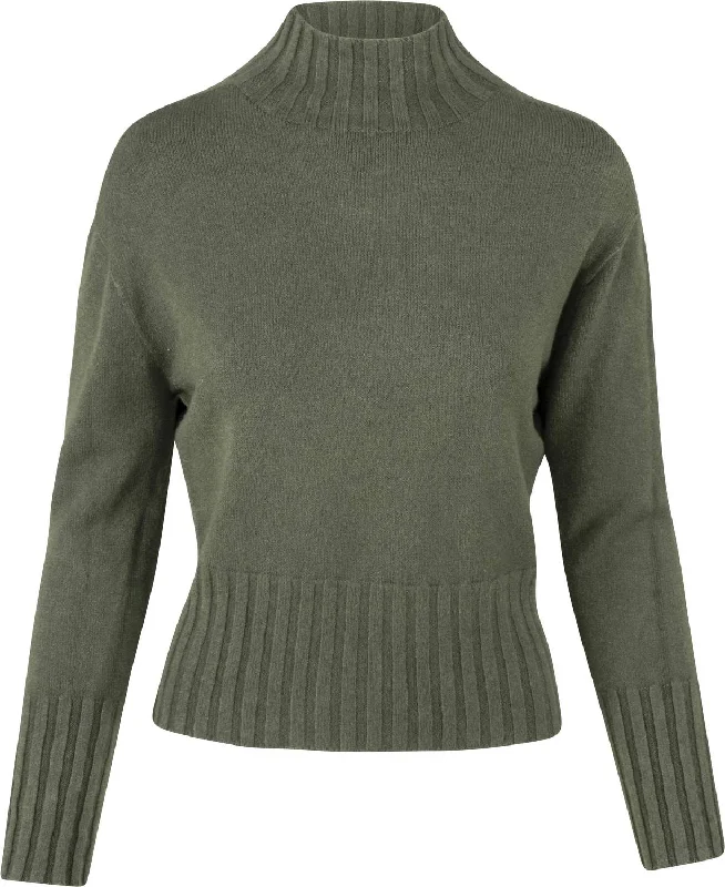 Jwomen's Olene Mock Neck Sweater In Military