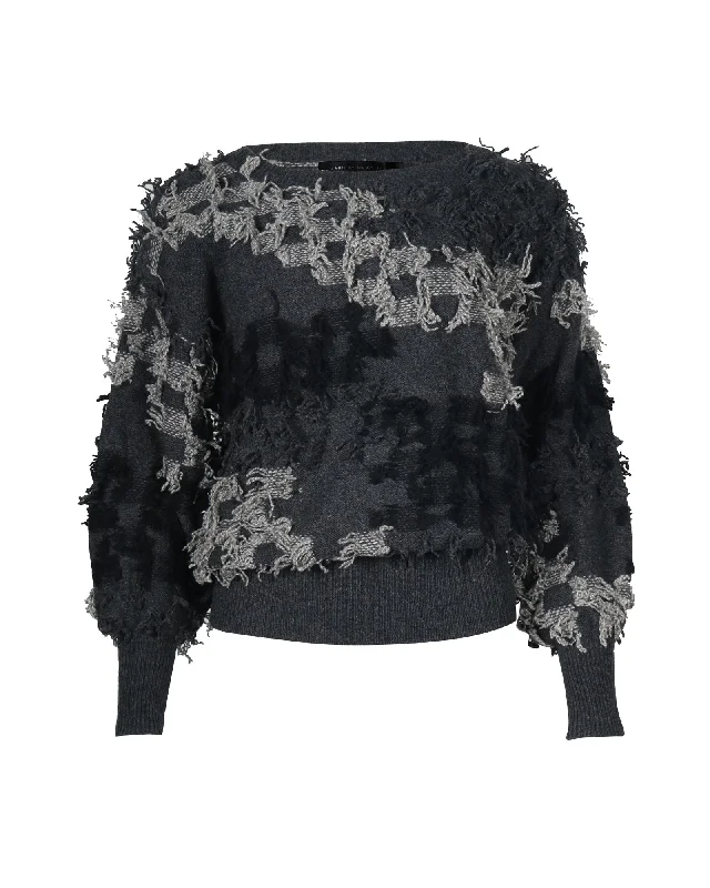 Marc Jacobs Knitted Sweater in Grey Wool