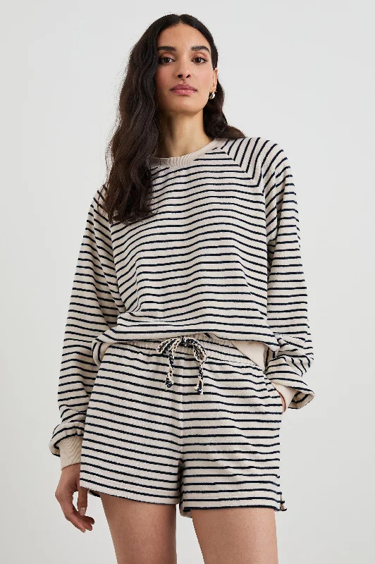 THERON SWEATSHIRT - SAILOR STRIPE TERRY TOWEL