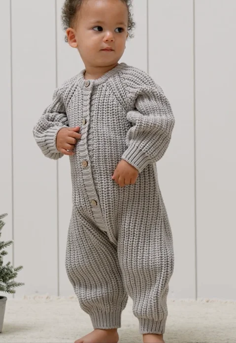 Chunky Knit Jumpsuit Fog