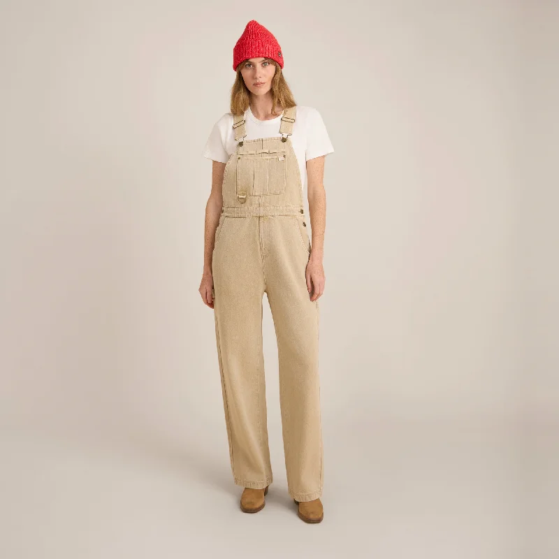 HWY 1 Overall Jumpsuit - Toasted Almond