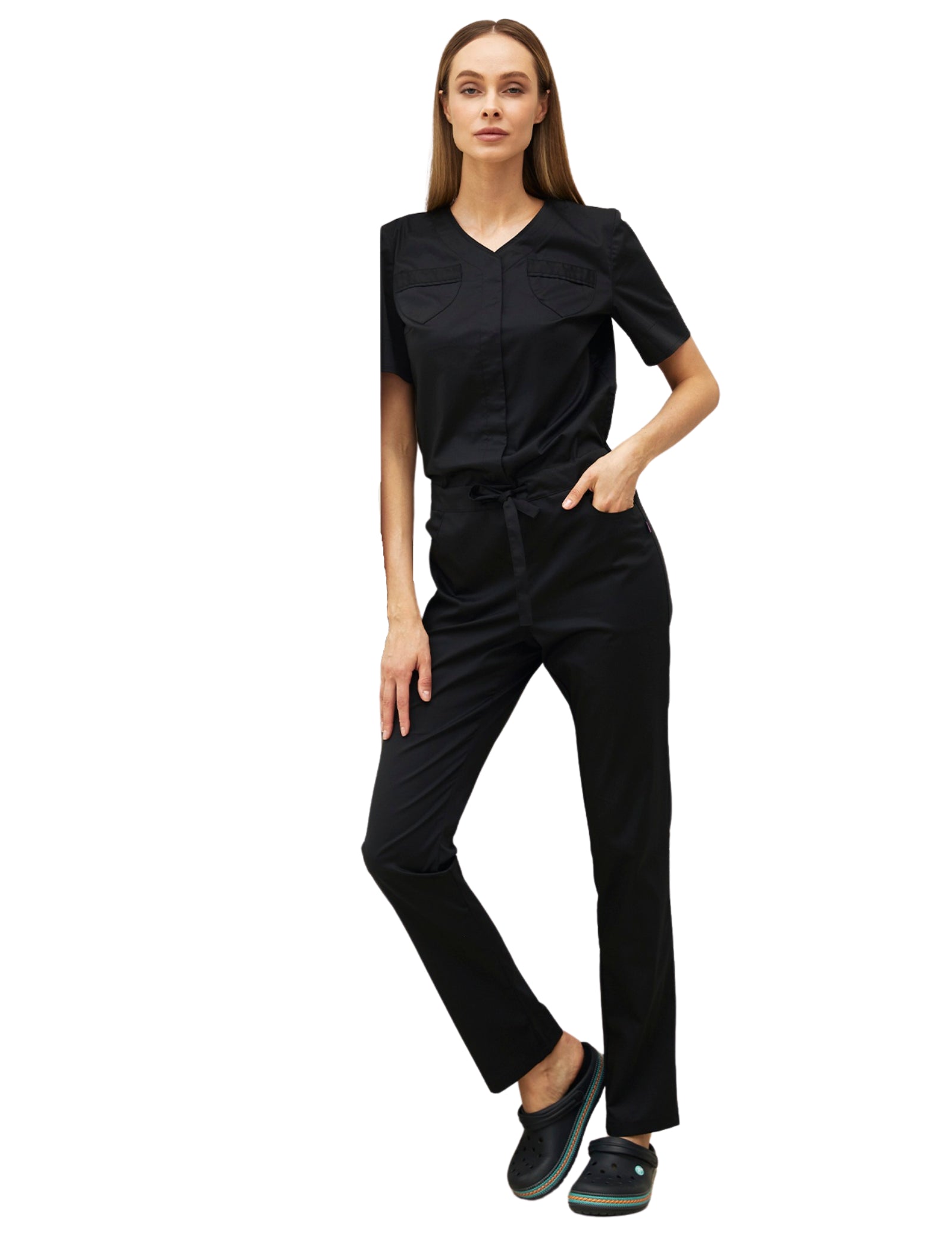 Treat in Style Women's Sporty Jumpsuit - Black