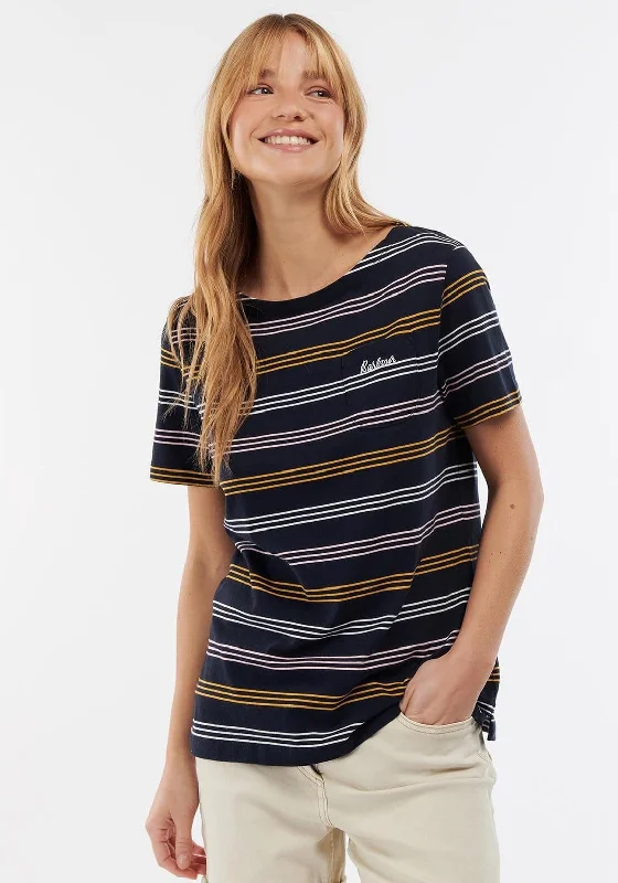 Barbour Womens Bradley Stripe T-Shirt, Navy Multi