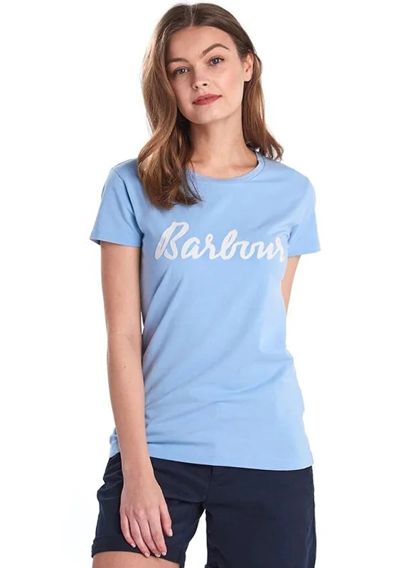 Barbour Womens Rebecca Logo T-Shirt, Blue