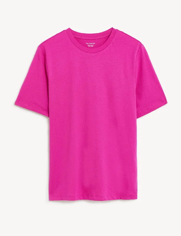 Pure Cotton Crew Neck T-Shirt