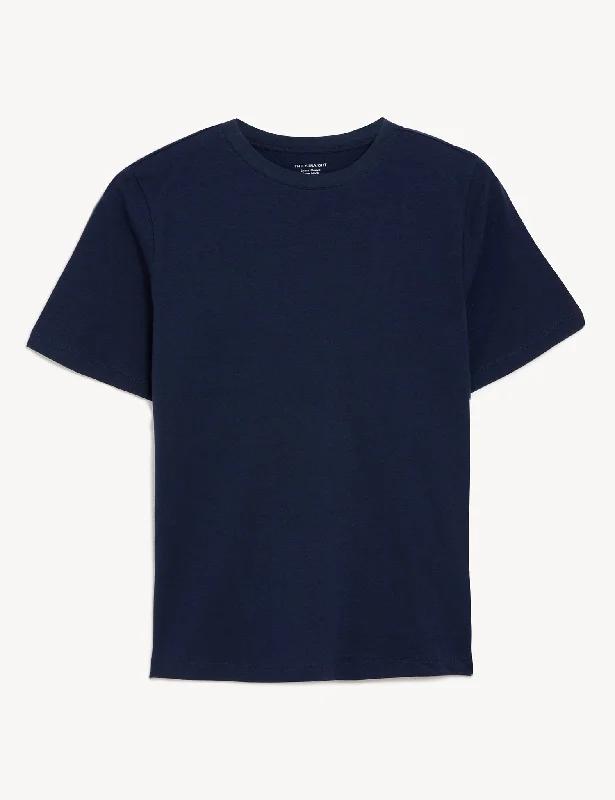 Pure Cotton Crew Neck T-Shirt