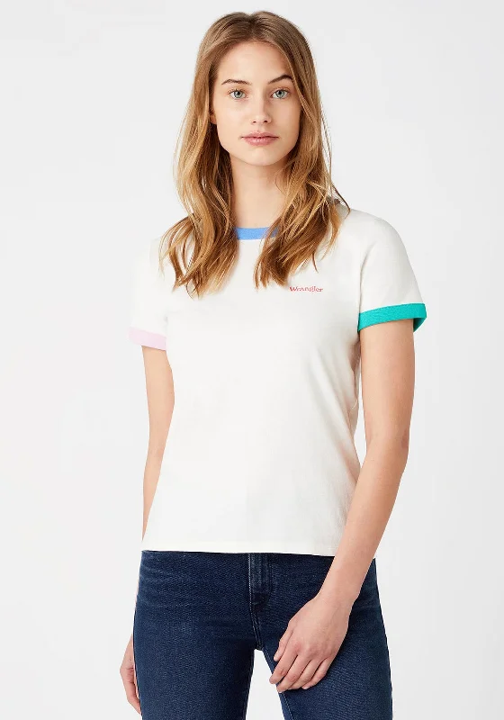 Wrangler Relaxed Ringer T-Shirt, Marina Blue